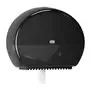 Tork Mini Jumbo Toilet Paper Dispenser Black Plastic Elevation-Line