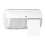 Tork Traditional Toilet Paper Dispenser White Plastic Elevation-Line