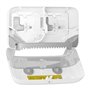 Tork Twin Sleeveless Mid-size Toilet Paper Dispenser White Plastic Elevation-Line