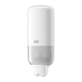 Tork Liquid and Spray Soap Dispenser White Plastic Elevation-Line