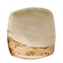 Bowls Palm Leaf "Pure" 350cc H 4.5 x 17 x 17cm Nature "QUADRATO"