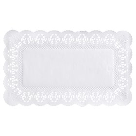 Cake borders "Square" 30 x 18cm White