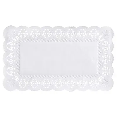 Cake borders "Square" 30 x 18cm White
