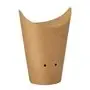 Fries Cones Kraft Cardboard Round Ø 6 x 14cm Brown Small