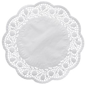 Taartranden Papier Rond Ø 25cm Wit