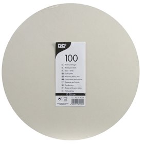 Cake Borders Cardboard Round Ø 28cm White With Smooth Edge