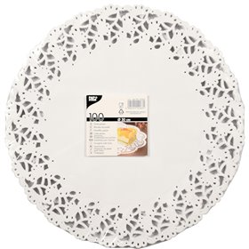 Taartranden Papier Rond Ø 30cm Wit