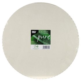 Taartranden Karton "Pure" Rond Ø 30cm Wit Met Kartel Rand