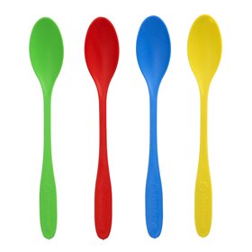 Sorbet Spoons Reusable PP 17.5cm Bright Colors Assortment Extra Sturdy