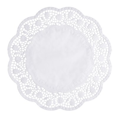 Taartranden Papier Rond Ø 38cm Wit