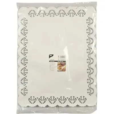 Cake borders "Square" 46 x 36cm White