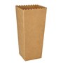 Popcorn Boxes Cardboard "Pure" Rectangular 19.7 x 7 x 7cm Brown Small