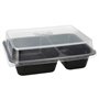 Menu trays PP 2 compartments H 4.5 x 22.7 x 17.8 cm