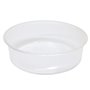 Salad containers 125cc 101 series Round Ribbed PP Transparent Ø 101 x 45mm Combipack With Lids