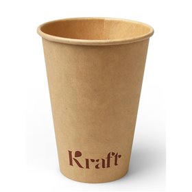 Sausbakjes - Koffiebekers 180cc Karton Bruin Ø 7 x 9,2cm "Kraft"