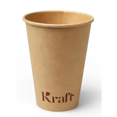 Sauce cups - Coffee cups 180cc Cardboard Ø 7 x 9.2cm "Kraft"