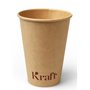 Sausbakjes - Koffiebekers 180cc Karton Bruin Ø 7 x 9,2cm "Kraft"
