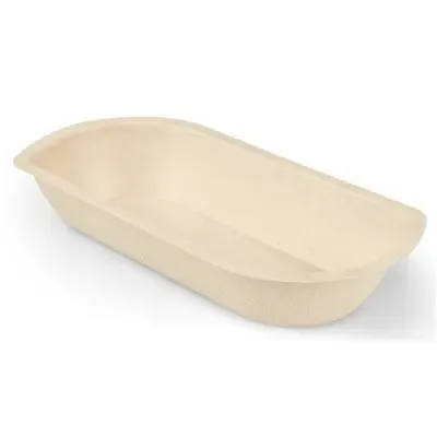 Snack trays A5 Sugarcane 15.4 x 7.6 x 3.1cm "Folia"