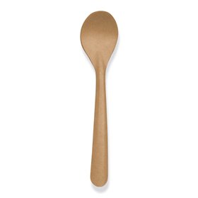 Dessert Spoons Brown Paper 14.5cm