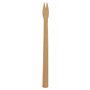 French fries forks Paper "Pure" 13.5cm Brown