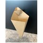 Friet Puntzak Karton Bruin met Sausvak 16 x 27cm