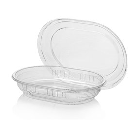 Trays Ellips 150cc Oval PET Transparent 