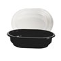 Trays Ellips 250cc Oval PET Black 