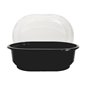 Trays Ellips 300cc Oval PET Black 