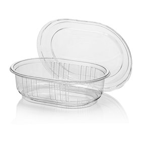 Trays Ellips 300cc Oval PET Transparent 