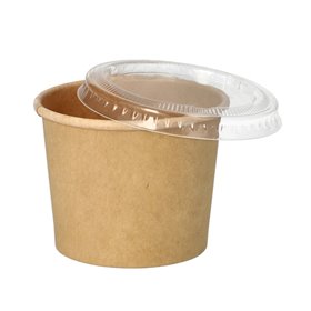 Sausbakjes 60cc Rond Karton "100% Fair" Ø 61 x 48mm - Horecavoordeel.com