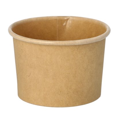 Sausbakjes 45cc Rond Karton "100% Fair" Ø 61 x 40mm - Horecavoordeel.com