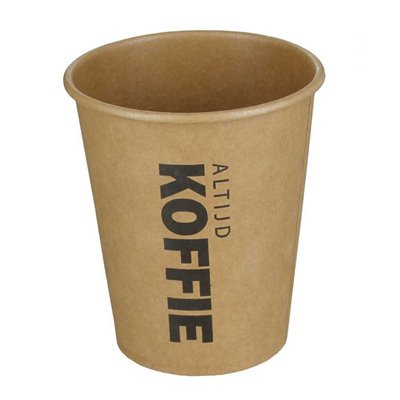 Koffiebekers To Go Altijd Koffie 177cc Bruin Karton Ø 72mm - Horecavoordeel.com