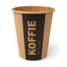 Coffee Cups To Go Always Coffee 237cc Brown Cardboard Ø 80mm - Horecavoordeel.com