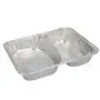Aluminium tray 2-Compartment High 222x 180 x 43mm R808G -Horecavoordeel.com-