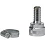 Quick Coupler With Hose Pillar for All Q-stems Brass Chromed 1-2 "Quick Coupler, 1-2" Hose Pillar