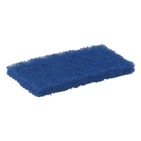 Medium Schuurpad Nylon 245x125x30mm Blauw -Horecavoordeel.com-