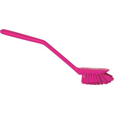 Dishwashing brush Polyester Fiber, Medium 280x60x55mm Pink