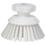 Round Work brush Polyester Fiber, Hard ø 110x110mm White