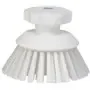Round Work brush Polyester Fiber, Hard ø 110x110mm White