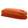 Nail brush - Small Work Brush Polyester Fiber, Hard 130x50x40mm Orange