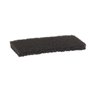 Sanding pad Nylon, 245x125x30mm Hard Brown