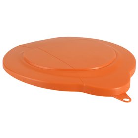 Emmerdeksel Voor 6 Liter Emmer Polypropyleen 295x250x20mm Oranje -Horecavoordeel.com-