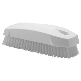 Nail brush - Small Work Brush Polyester Fiber, Hard 130x50x40mm White