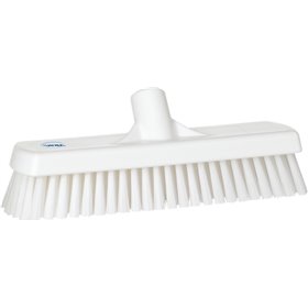 Tough Floor Scrubber Polyester Fiber, Hard 305x85x110mm Fiber length: 45mm White