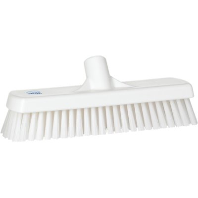 Tough Floor Scrubber Polyester Fiber, Hard 305x85x110mm Fiber length: 45mm White