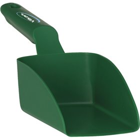 Straight Hand shovel, small, 0,5 Liter Polypropylene 300x95x80mm Green