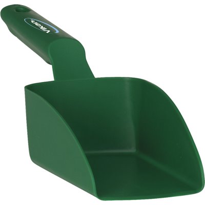 Straight Hand shovel, small, 0,5 Liter Polypropylene 300x95x80mm Green