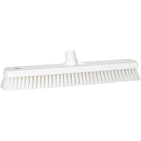 Tough Wide Floor Scrubber Polyester Fiber, Hard 470x80x115mm Fiber length: 43mm White