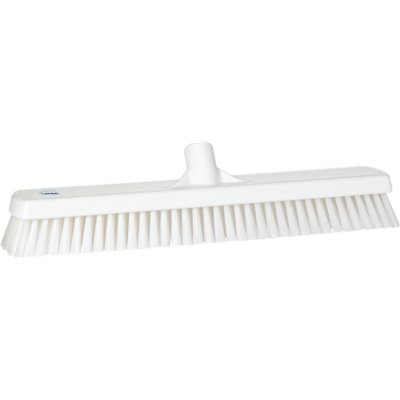 Tough Wide Floor Scrubber Polyester Fiber, Hard 470x80x115mm Fiber length: 43mm White