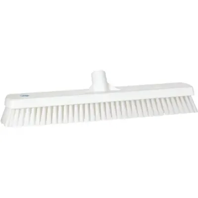 Tough Wide Floor Scrubber Polyester Fiber, Hard 470x80x115mm Fiber length: 43mm White